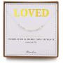 RareLove Loved Morse Code Necklace 925 Sterling Silver Beads Two Tone Friends Wife Mothers Day Graduation Jewelry Gift For Her Remember You Are Loved Women Girls
