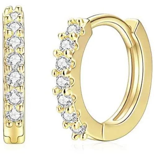 14k Gold/Silver/Rose Gold Plated Huggie Earrings CZ Tiny Small Hoop Earrings Heart Lock Spike Cross Dangle Huggies Cuff Earrings Minimal Jewelry for Women Girls 14k Gold/Silver/Rose Gold Plated Huggie Earrings CZ Tiny Small Hoop Earrings Heart Lock Spike Cross Dangle Huggies Cuff Earrings Minimal Jewelry for Women Girls