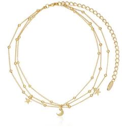Ettika Galileo in Gold Choker Necklace, 10'' + 5'' Extender