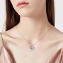 WINNICACA S925 Sterling Silver Cute Animal Necklace Birthday Jewelry Gifts for Pig/Mouse/Cow/Flamingo Lovers