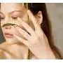 BAOWING 18K Gold Sunflower Rings | Chunky Dome Flower Signet Ring | Stainless Steel Statement Jewelry Gift for Women Girls BAOWING 18K Gold Sunflower Rings | Chunky Dome Flower Signet Ring | Stainless Steel Statement Jewelry Gift for Women Girls