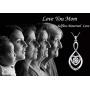 MUATOGIML Mothers Birthday Gifts 925 Sterling Silver Love You Mom Heart Infinity Pendant Necklace for Women Nana