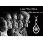 MUATOGIML Mothers Birthday Gifts 925 Sterling Silver Love You Mom Heart Infinity Pendant Necklace for Women Nana