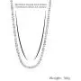 Fine Necklace Twinkling Link Gypsophila 925 Sterling Silver Chain Thin Lightweight Lobster Claw Clasp Jewelry for Women Fine Necklace Twinkling Link Gypsophila 925 Sterling Silver Chain Thin Lightweight Lobster Claw Clasp Jewelry for Women