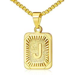 Gold Initial Necklaces for Women Gold Letter Necklaces 26 Capital A-Z, Letter Pendant Necklaces for Women,Gold Number Necklace for Men Boys Football/Soccer