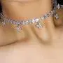 KissYan Butterfly Tennis Chain Necklace , 18K White Gold Plated Diamond Butterfly Tennis Choker Bling Iced CZ Butterfly Necklace Silver Gift for Women Girl KissYan Butterfly Tennis Chain Necklace , 18K White Gold Plated Diamond Butterfly Tennis Choker Bling Iced CZ Butterfly Necklace Silver Gift for Women Girl