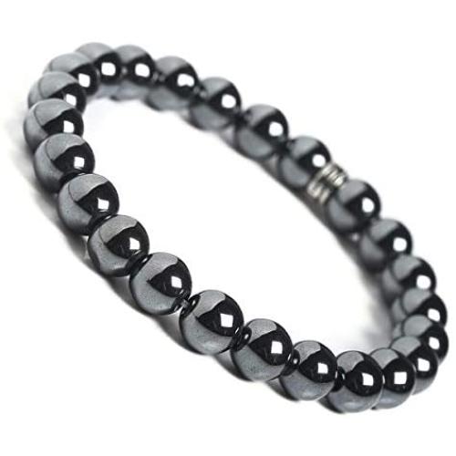 BONNY BOXX Natural Healing Gemstone Bracelet, 8mm Semi Precious Stone Bracelet for Men Women, Stress Relief Crystal Jewelry