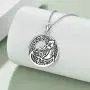 Fox Necklace Sterling Silver Celtic Ethnic Fox Pendant Necklace Vintage Fox Jewelry for Women Fox Necklace Sterling Silver Celtic Ethnic Fox Pendant Necklace Vintage Fox Jewelry for Women