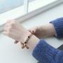 Luxe Alice Premium Fashion Accessory of Rose Gold Surgical Steel Bracelets for Women, Charm Link (Chain) Wrist Bracelet(Bangle)