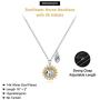 Memorjew Sunflower Horse Necklace for Girls, Dainty Silver Initial Necklace Kids Jewelry Horse Gifts for Girls Women