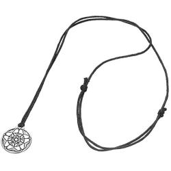 Vintage Tudor Rose Symbol British Royal Pendant Necklace Jewelry