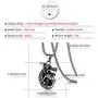Heavstjer Punk Rock Stainless Steel Dragon Pendant Crystal Ball Necklace,24inches Link Chain Heavstjer Punk Rock Stainless Steel Dragon Pendant Crystal Ball Necklace,24inches Link Chain