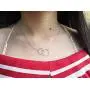 Sympathy Gift Necklace S925 Sterling Silver Two Interlocking Infinity Double Circles life is tough Jewelry Gift For Women Girls Sympathy Gift Necklace S925 Sterling Silver Two Interlocking Infinity Double Circles life is tough Jewelry Gift For Women Girls