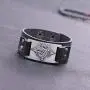 cooltime Black Wings Dragon Viking Mens Leather Bracelet Celtic Jewelry (Silver) cooltime Black Wings Dragon Viking Mens Leather Bracelet Celtic Jewelry (Silver)