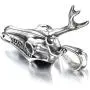 Xusamss Punk Titanium Steel Deer Head Pendant Skull Necklace With 24'' Chain Xusamss Punk Titanium Steel Deer Head Pendant Skull Necklace With 24'' Chain
