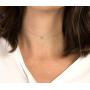 Vavily Gold Star Necklace Dainty 14k Gold Plated Hand Hamsa Tiny Turquoise Tiny Star Choker Necklace for Women Girls