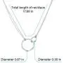 KLKE Personalized Choker Necklaces for Women Jewelry Gold Dainty Double Circle Pendant Necklace Friendship Jewelry Womens Day Gifts Birthday KLKE Personalized Choker Necklaces for Women Jewelry Gold Dainty Double Circle Pendant Necklace Friendship Jewelry Womens Day Gifts Birthday