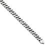 Solid 925 Sterling Silver Flat Link Bracelet - with Secure Lobster Lock Clasp 7.5''
