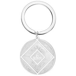 Detailed NA with Serenity Prayer Narcotics Anonymous Recovery Necklace Key Chain Jewelry Sponsor Gift