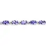 Johareez Tanzanite Bracelet - 9.68 Carat Natural Tanzanite Ovals Tennis Bracelet - Lavender Tanzanite Bracelet - December Birthstone - Tanzanite Birthstone