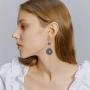 DAMLENG Unique Handmade Boho Vintage Flower Dangle Earrings National Style Retro Round Dangle Earrings for Women Girls Statement Jewelry Accessories