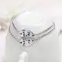 JiangYan-US Best Friends Bracelets Partners in Crime BFF 2 Split Heart Link Bracelet Gift Jewelry
