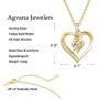 Agvana 925 Sterling Silver Infinity Love Heart Necklace Cubic Zirconia CZ Heart Dainty Pendant Necklace Birthday Anniversary Jewelry for Women Teen Girls Mom Grandma Wife Girlfriend