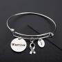 Gzrlyf Warrior Semicolon Necklace Mental Health Awareness Jewelry Cancer Survivor Gifts