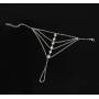 Suyi Elegant Crystal Finger Ring Bracelet Attached Link Hand Harness Bangle