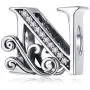 BETTY&SARAH 925 Sterling Silver Letter Charms for Pandora Bracelets Alphabet Initial Beads Jewelry Gift for Women BETTY&SARAH 925 Sterling Silver Letter Charms for Pandora Bracelets Alphabet Initial Beads Jewelry Gift for Women