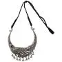 Sansar India Boho Tribal Peacock Hasli Choker Torque Indian Necklace Jewelry for Women Sansar India Boho Tribal Peacock Hasli Choker Torque Indian Necklace Jewelry for Women