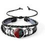 AOASK 8Pcs Super Hero Leather Wrap Bracelets Women Men