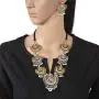 Zephyrr Lord Ganesha/Moon Design Necklace Earrings Set Ethnic Indian Women Jewelry Zephyrr Lord Ganesha/Moon Design Necklace Earrings Set Ethnic Indian Women Jewelry