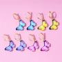 Acrylic Flying Butterfly Dangle Earrings Elegant Animal Dangle Charm Earrings Butterfly Huggie Drop Earrings for Women Girls Big Long Drop Hook Insect Jewelry