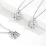 SISMIURRA For You Square Initial Pendant Necklace 18K White Gold Plated Cubic Zirconia A-Z Letter Charm Necklace Minimalist Personalized Gift for Women SISMIURRA For You Square Initial Pendant Necklace 18K White Gold Plated Cubic Zirconia A-Z Letter Charm Necklace Minimalist Personalized Gift for Women