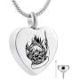HQ Engraved Heart Cremation Jewelry Memorial Urn Ashes Holder Stainless Steel Love You Infinite Wife Pendant Necklace