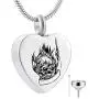 HQ Engraved Heart Cremation Jewelry Memorial Urn Ashes Holder Stainless Steel Love You Infinite Wife Pendant Necklace