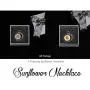 You are My Sunshine Rotating Spins Necklace Memorial Sunflower Whirligig Necklace for Women Girls with Nice Gift Box