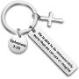 WUSUANED Christian Keychain He is Able to Do Immeasurably More Than We Can Ask Or Imagine Religious Ephesians 3:20 Jewelry Bible Verse Gift