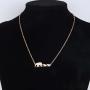 ENSIANTH Three Happiness Elephant Family Necklace for Mother and Daughter Twins