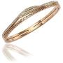 Luxe Alice Premium Fashion Accessory of Rose Gold Surgical Steel Bracelets for Women, Charm Link (Chain) Wrist Bracelet(Bangle)