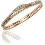 Luxe Alice Premium Fashion Accessory of Rose Gold Surgical Steel Bracelets for Women, Charm Link (Chain) Wrist Bracelet(Bangle)
