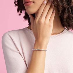 Pandora Jewelry Beads and Pave Cubic Zirconia Bracelet in Sterling Silver