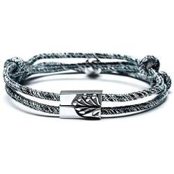 Mutual Attraction Rope Braided Couple Bracelets Charm Pendants with Magnetic Bells 2 PCS Gift Jewelry Set for Women Men …
