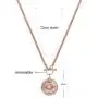 My Prime Gifts Snap Jewelry Rose Gold Toggle Rhinestone Halo Necklace 28'' Holds 18-20mm Snaps