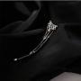 Clustered Chandelier CZ Star Long Chain Dangle Cuff Wrap Earrings for Women Girls S925 Sterling Silver Stud Post Tassel Hanging Cubic Zirconia Diamond Jewelry Gifts for Wedding Best Friend Birthday