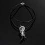 URBAN JEWELRY Stunning Mens Wolf Tribal Stainless Steel Silver Necklace Pendant 19'' Leather Chain