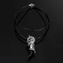 URBAN JEWELRY Stunning Mens Wolf Tribal Stainless Steel Silver Necklace Pendant 19'' Leather Chain URBAN JEWELRY Stunning Mens Wolf Tribal Stainless Steel Silver Necklace Pendant 19'' Leather Chain