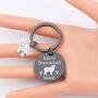 WSNANG Sheep Lover Gift Easily Distracted by Sheep Keychain Sheep Jewelry Gift for Sheep Farmer Sheep Herder Sheep Owner