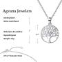 Agvana Sterling Silver Necklace for Women Family Tree of Life Pendant Dainty Jewelry Anniversary Birthday Mothers Day Gifts for Mom Her Teen Girls Mom Grandma Wife Sister Daughter with Jewelry Box